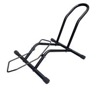 Relaxdays Bicycle Stand, 6-29 inches, black | Floor stand, tyre width up to 9 cm, front & rear wheel stand, rocking function, iron, non-slip