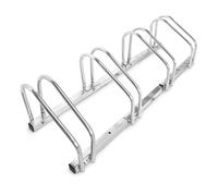 Relaxdays bike rack, for 4 bicycles, wall and floor mounted, bicycle holder, ...