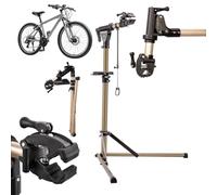 Relaxdays Bike Repair Stand, height-adjustable 100-160 cm, colour choice | E-bikes & mountain bikes to 50 kg, lockable 360° clamp for 35-85 mm frames, handlebar mount, magnetic tray
