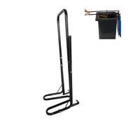 Relaxdays bin compactor, 3-stage height-adjustable, steel, manual for household, residual waste and plastic, black