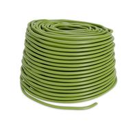Relaxdays Tying Tube Plants, Hollow Rubber Cord, Hose, WXD: 50 m x 3 mm, for Binding Flowers, Shrubs, Trees, Green