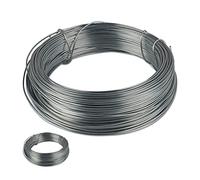 Relaxdays Binding Wire, Set of 2, 1mm Ø, 50m Length, Galvanised, Thin, Gardening & Crafting, Rust Free Steel, Silver, 5000 x 0.1 cm