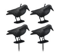 Relaxdays Bird Deterrent Crow Set of 4
