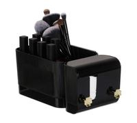 Relaxdays Black Adhesive Cosmetics Organiser