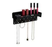 Relaxdays Black Adhesive Jewellery Organiser