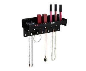 Relaxdays Black Adhesive Jewellery Organiser