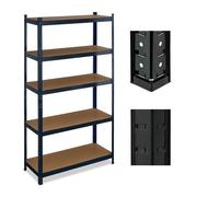 Relaxdays Black Basement Storage Shelf