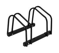 Relaxdays Black Bike Rack for 2 Bicycles