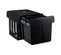 Relaxdays Black Built-in Waste Disposal Unit 2x15L