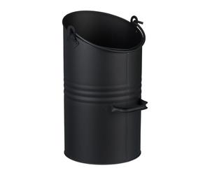 Relaxdays Black Coal Scuttle 12 Litres