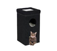Relaxdays Black Foldable cat den