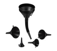 Relaxdays Black Funnel Set with Hose