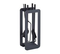 Relaxdays Black Handles Fireplace Tool Set of 5