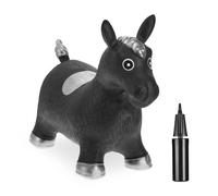 Relaxdays Black Horse-Shaped Bouncy Hopper