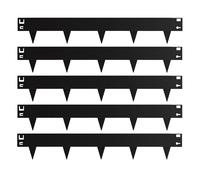 Relaxdays Black lawn edging
