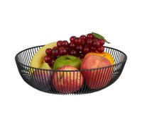 Relaxdays Black Metal Fruit Bowl