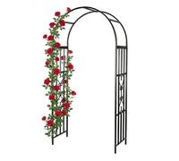 Relaxdays Black metal rose arc