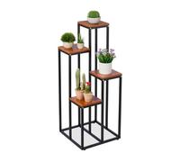 Relaxdays Black Plant Stand with 4 Levels