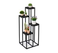 Relaxdays Black Plant Stand with 4 Levels