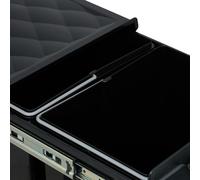 Relaxdays Black Pull Out Waste Bin