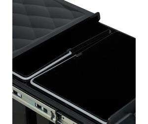 Relaxdays Black Pull Out Waste Bin