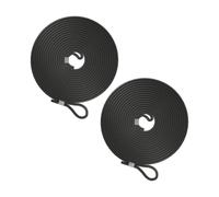 Relaxdays Black Rubber Cord Set of 2