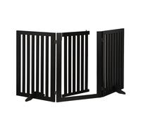 Relaxdays Black safety gate with door 70 cm