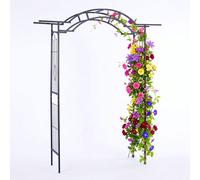 Relaxdays Black steel arch