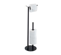 Relaxdays Black Toilet Paper Holder