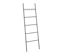 Relaxdays Black Towel Ladder Rack with 5 Rungs