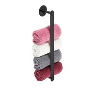 Relaxdays Black Towel Rail Stainless Steel