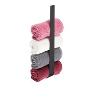 Relaxdays Black Towel Rail Stainless Steel
