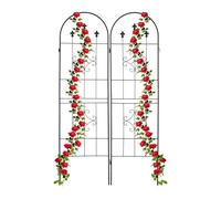 Relaxdays Black Trellis Set of 2