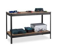 Relaxdays Black Workbench for Workshops