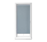 Relaxdays Blackout Blind, Thermal Roller Curtain, No Drill, Attach with Clamps, 70x220cm Length, 66cm Width, PVC, Grey, 220 x 70 x 6.5