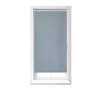 Relaxdays Blackout Blind, Thermal Roller Curtain, No Drill, Attach with Clamps, 80x220cm Length, 76cm Width, PVC, Grey, 220 x 80 x 6.5