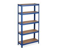 Relaxdays Blue Heavy Duty Shelving Unit 875 kg
