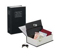 Relaxdays Book Safe with 2 Keys