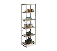 Relaxdays Bookcase Industrial With 6 Shelves