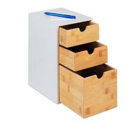 Relaxdays Box of Drawers with 3 Slots