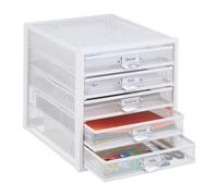 Relaxdays Box of Drawers with 5 Compartments