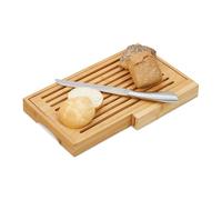 Relaxdays Bread Board With Knife