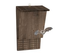 Relaxdays Brown Pine Wood Bat Box