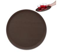 Relaxdays Brown Round Gastro Tray Ø35cm
