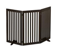 Relaxdays Brown safety gate 92 cm