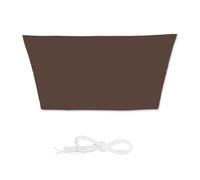 Relaxdays Brown Trapeze Shade Sail
