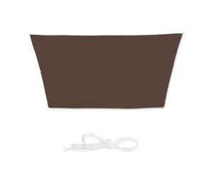 Relaxdays Brown Trapeze Shade Sail