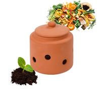 Relaxdays Buried clay worm composter