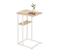 Relaxdays C-table with 2 shelves