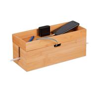 Relaxdays Cable Box made of Natural Bamboo
